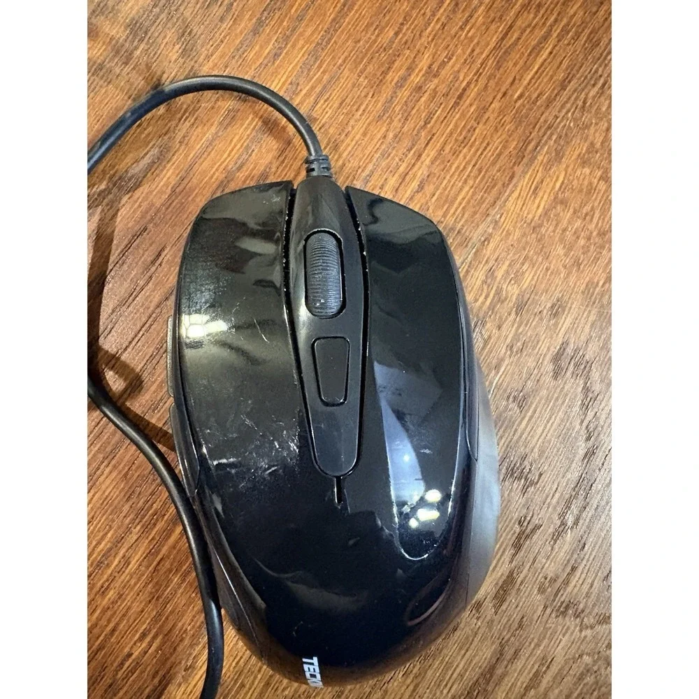 TECKNET USB Wired Mouse 6-Button Corded w/ 2 Adjustable DPI Modes UM013 -VG-
